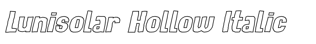 Lunisolar Hollow Italic